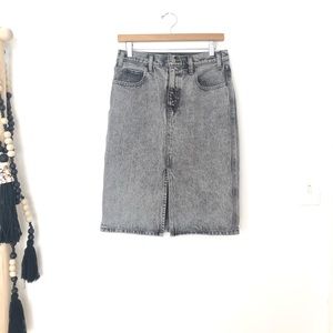 Levi’s acid washed denim pencil skirt
